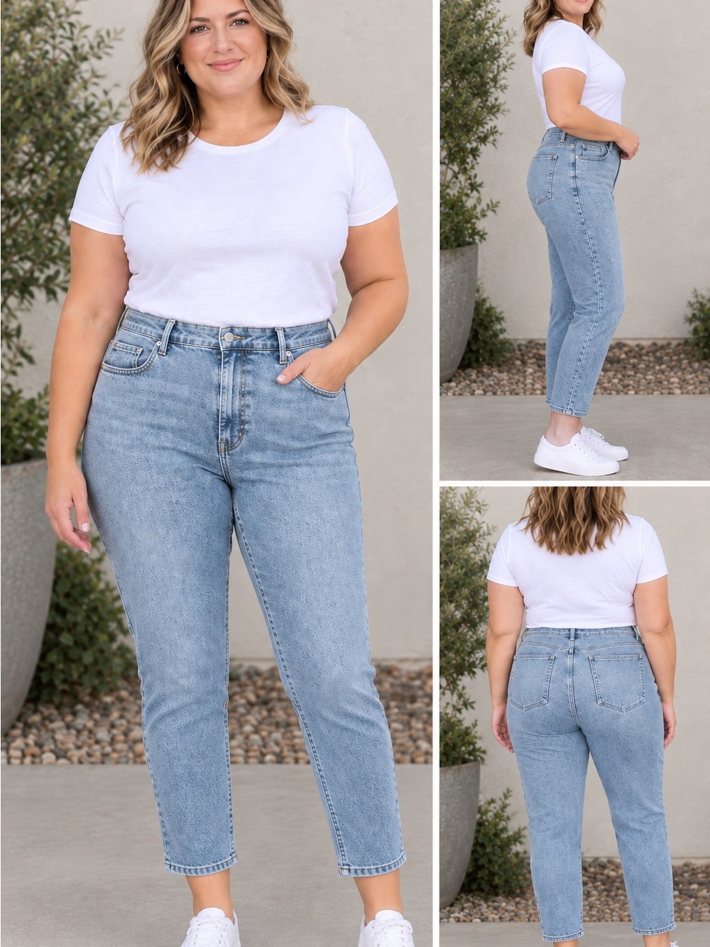Westbound Light Blue High-Rise Ankle Jeans